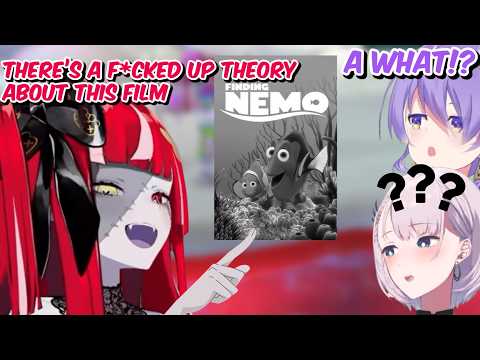 Ollie tells Moona and Reine about the infamous Finding Nemo dark theory【Hololive】