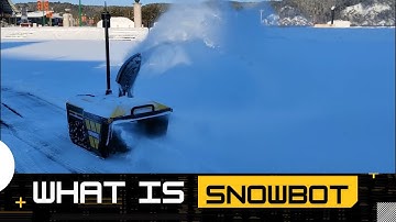 Snowbot- Smart Snowblower Robot | Field Test On The Square | Automatic