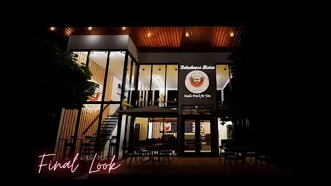 Modern Coffee Shop Design: Animation/Walkthrough (SketchUp and Enscape)