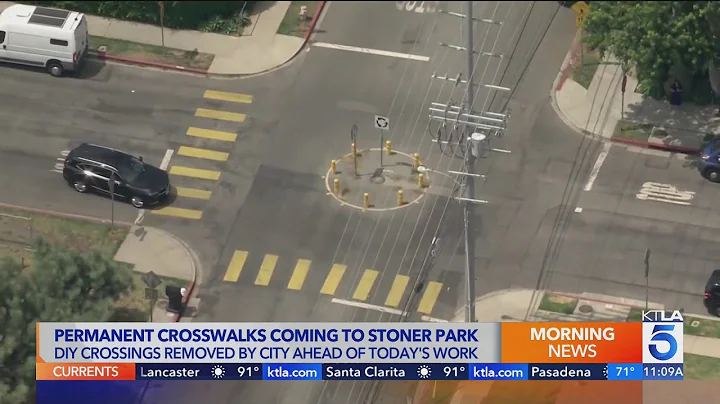 City replacing DIY crosswalks near Sawtelle park