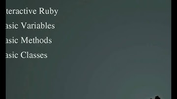 Programming With Ruby Episode 4, Main Ruby Concepts