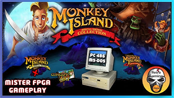 The Secret of Monkey Island - i486 MS-DOS gameplay on Mister FPGA
