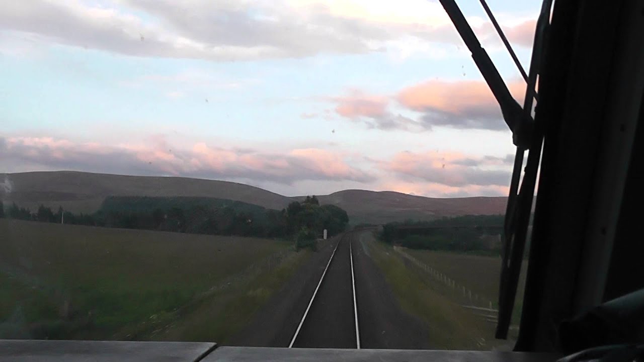 Cab Ride 67030 Crossing the River Findhorn on 1M16 Inverness - London Eustone classlink