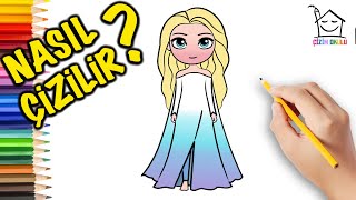 Nasıl Çizilir?  Elsa  Disney Frozen   Resim Çizme  ÇİZİM OKULU