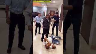 Funny Video🤣🤣 :Shikhar Dhawan 'Beaten Up' by his Father #ytshorts #cricketshorts