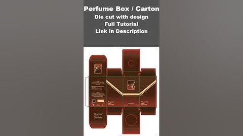 Thumbnail of Perfume box Mock up | Design | full video link in Description #graphicdesign #diecut #short