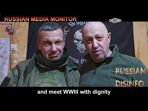 Vladimir Solovyov participates in a Wagner Group recruitment commercial