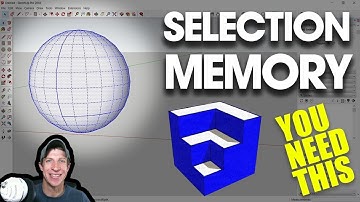 Using the Selection Memory Extension in SketchUp - YOU NEED THIS EXTENSION