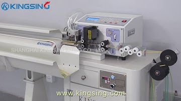 Automatic Wire Stripping Machine With Cable Pre-feeder and Conveyor Belt
