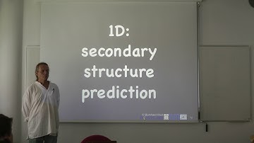 Protein Prediction 1 for Bioinformaticians – Lecture 7, Secondary Structure Prediction
