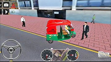 Auto rickshaw driving simulator👮‍♂️🛺-tuk tuk tuk auto rickshaw simulator!auto rickshaw stunt 2022