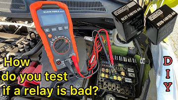 How to Test a 4 or 5 Pin Relay with a multimeter.