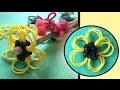 Easy Rainbow Loom Band Charms | Flower Pencil Topper | LOOMLESS