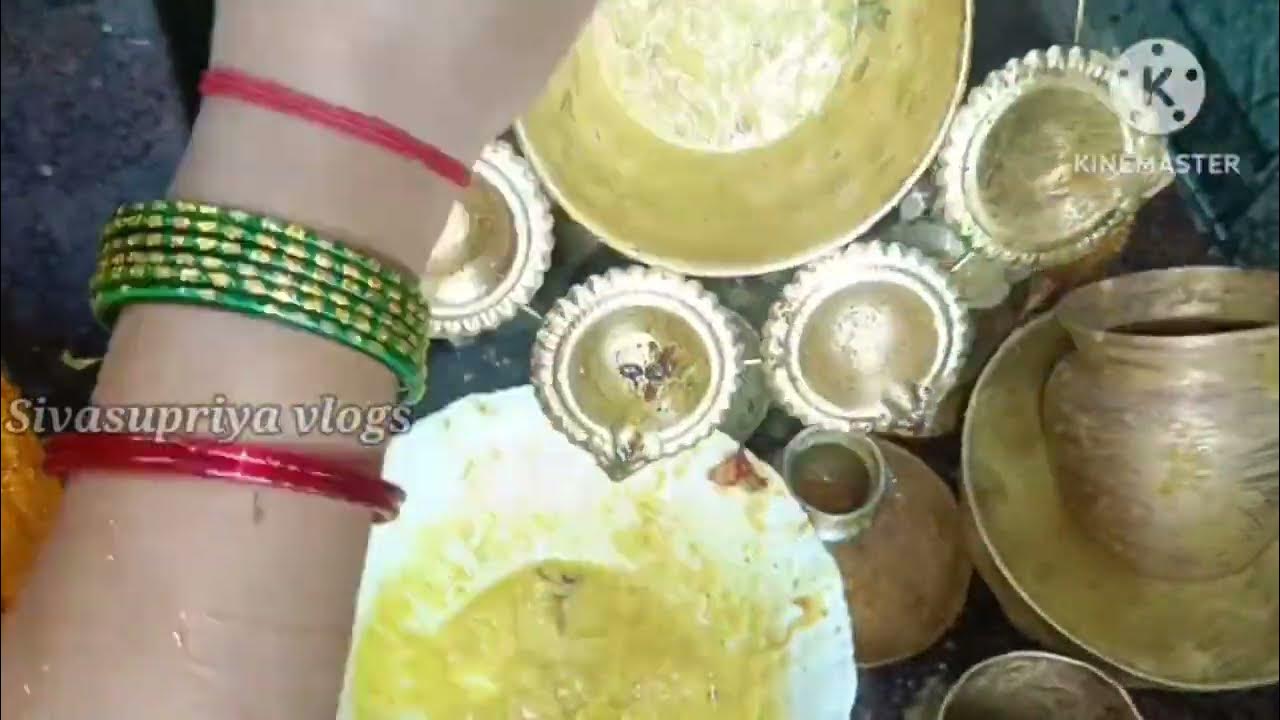 How to clean pooja items in telugu/Brass Pooja samagri cleaning /పూజ