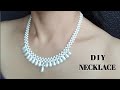 ❤️HOW TO MAKE A PEARL NECKLACE WITH TEARDROP BEADS // EASY TO MAKE ❤️