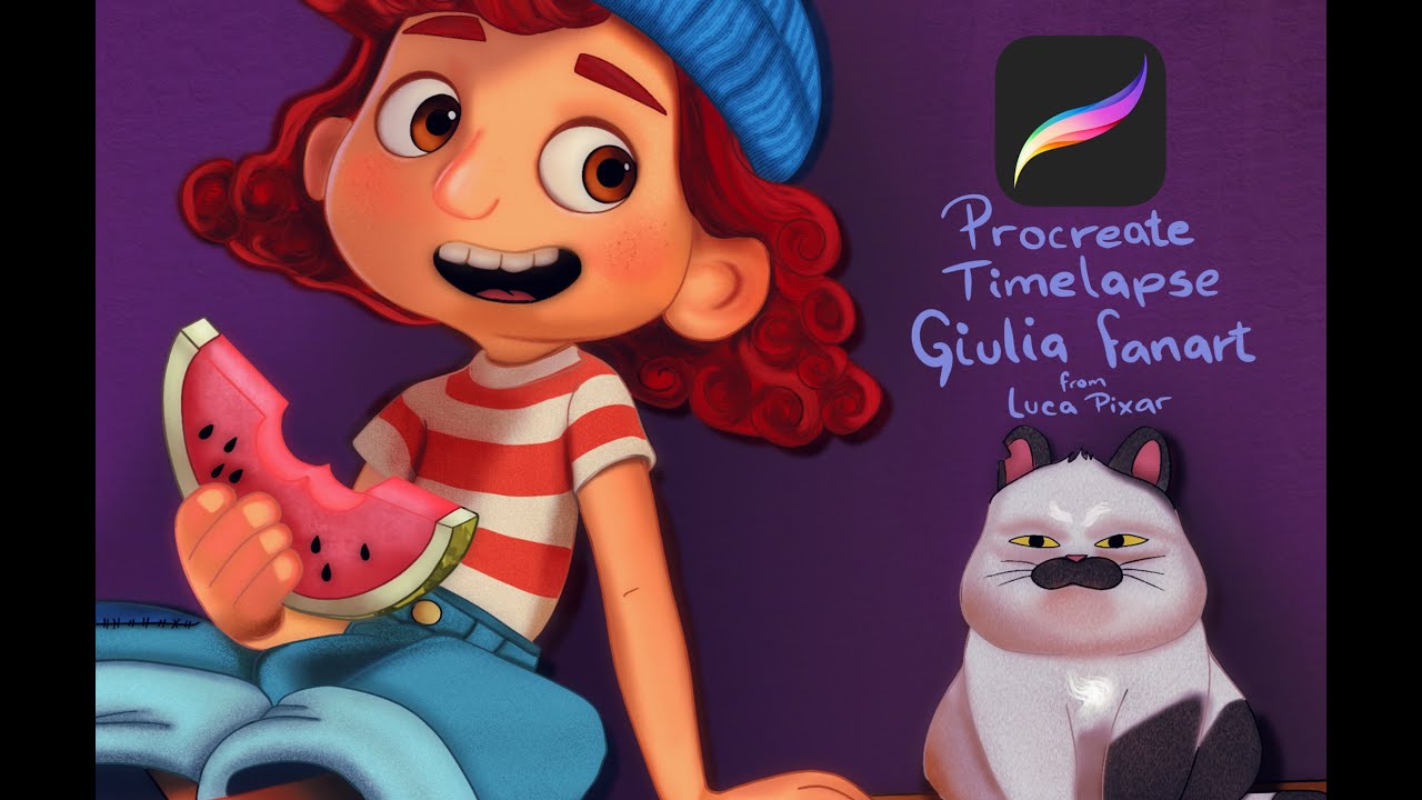 Luca Paguro, LUCA Disney Pixar Movie 2021 Fanart, Timelapse Digital  Painting 