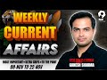 🔥 Weekly Current Affairs | 09 Nov to 22 Nov 2025 | Most Important News Analysis for UPSC/PCS