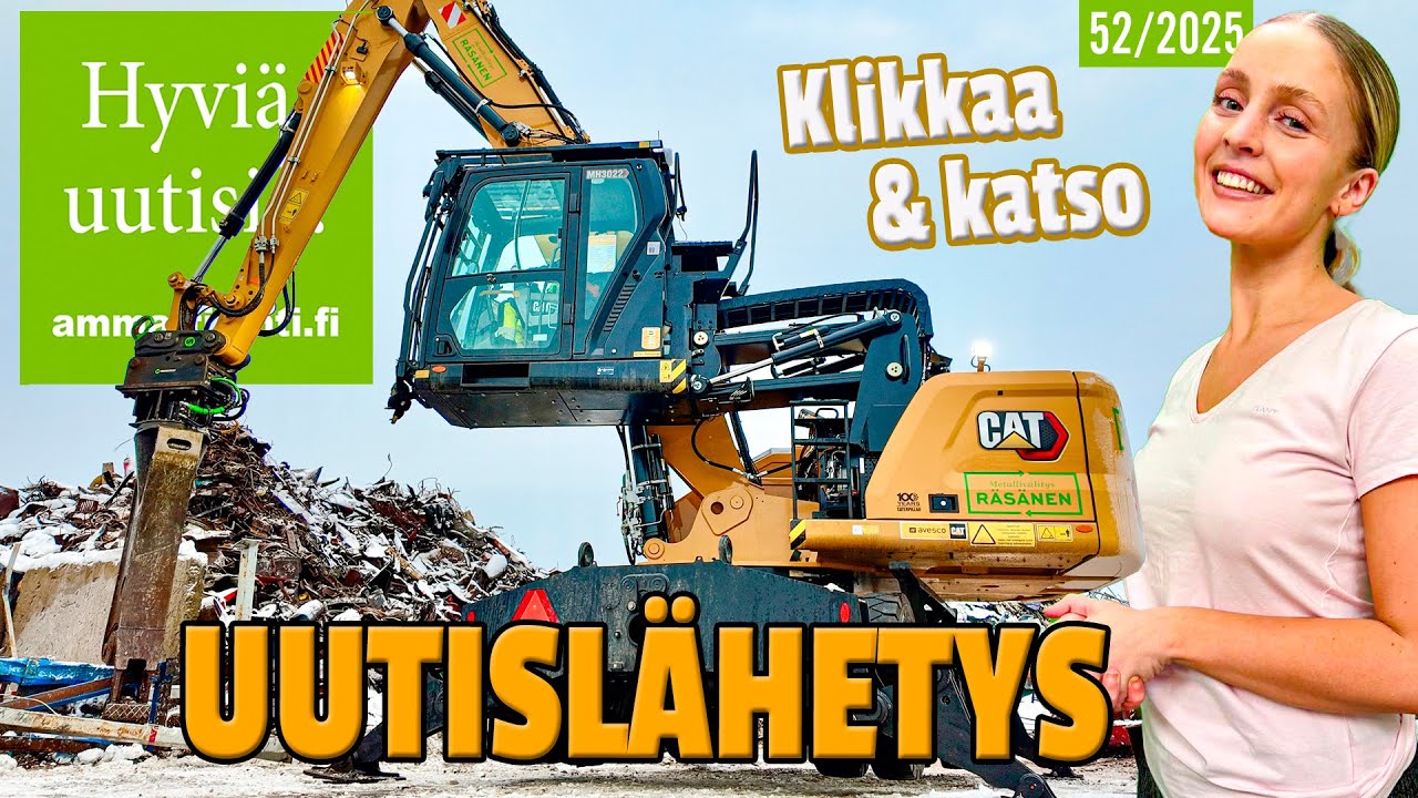 Hyviä uutisia! vko. 52/2025 - Jouluviikon kuljetus, maarakennus ja metsäalan kuulumisia