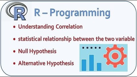 R Programming - Correlation Test between two variables
