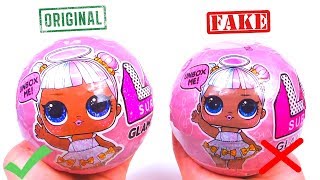 Куклы ЛОЛ ОРИГИНАЛ и китайская ПОДДЕЛКА шары сюрпризы СРАВНЕНИЕ Fake LOL GLAM GLITTER Dolls Surprise Куклы ЛОЛ ОРИГИНАЛ и китайская ПОДДЕЛКА шары сюрпризы СРАВНЕНИЕ Fake LOL GLAM GLITTER Dolls Surprise