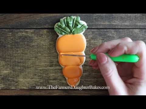 How to decorate carrot cookies for Easter