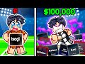 I Pretended To be A BROKE NOOB, Then Used A $100,000 ACCOUNT In Blue Lock Rivals!