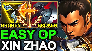 Wild Rift China Xin Zhao Jungle - Broken OP Xinzhao Build Runes - Challenger Solo Rank Gameplay