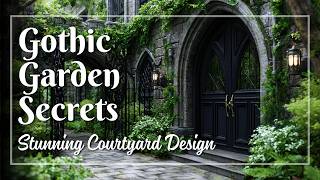 Gothic Garden Courtyard Ideas with Dramatic Flair 🖤 Create a Bold and Majestic Sanctuary