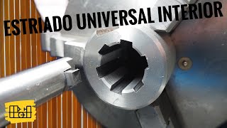 This is how I make an INTERIOR UNIVERSAL STRIPED with my LATHE #lazhe #mechanical #contraption