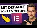 How To Set Default Fonts And Colors In Elementor (FAST & EASY)