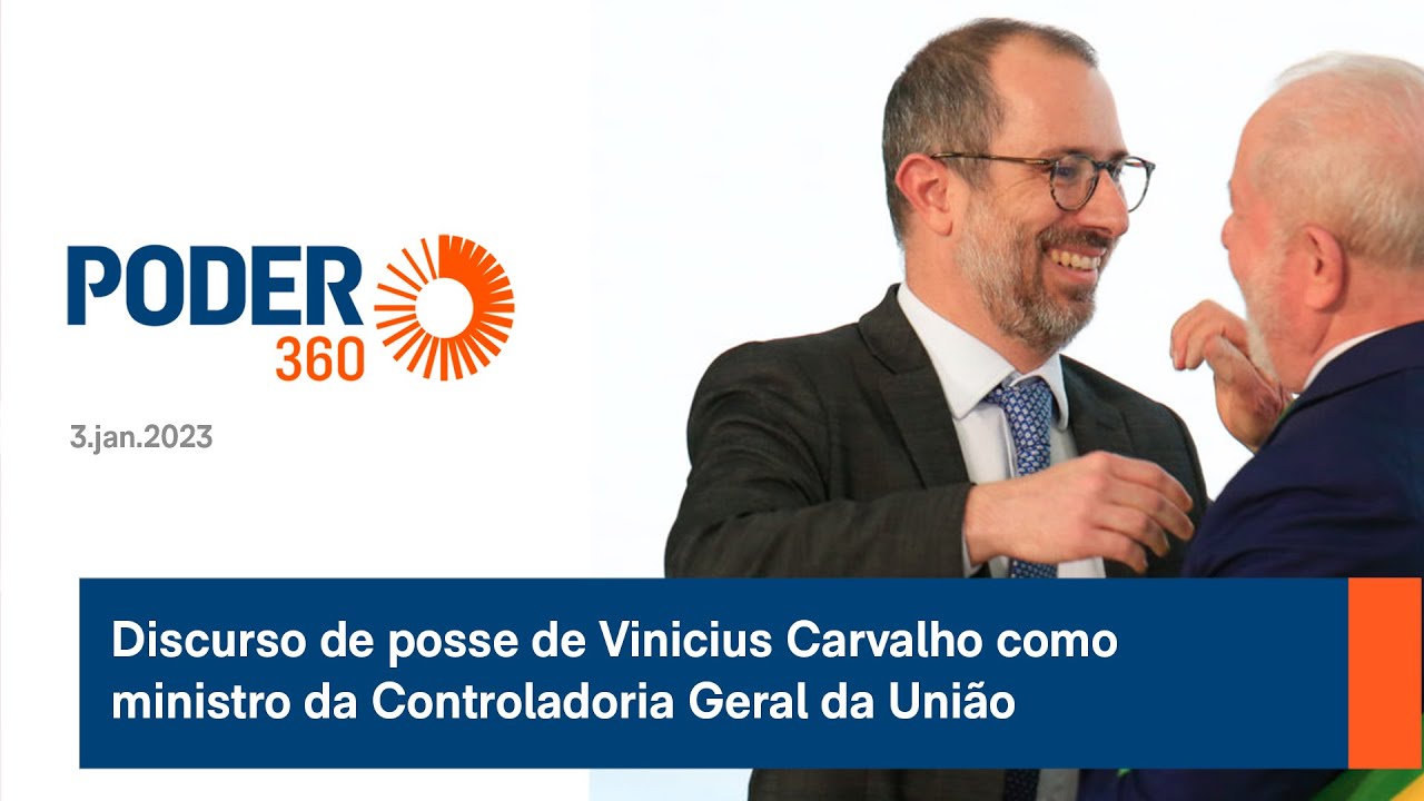 Ao vivo: Vinicius Carvalho toma posse como ministro da CGU