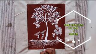 #6 beautiful easy warli painting YouTube
