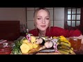 MUKBANG | Скумбрия с овощами, квас | Mackerel with vegetables, kvass не ASMR