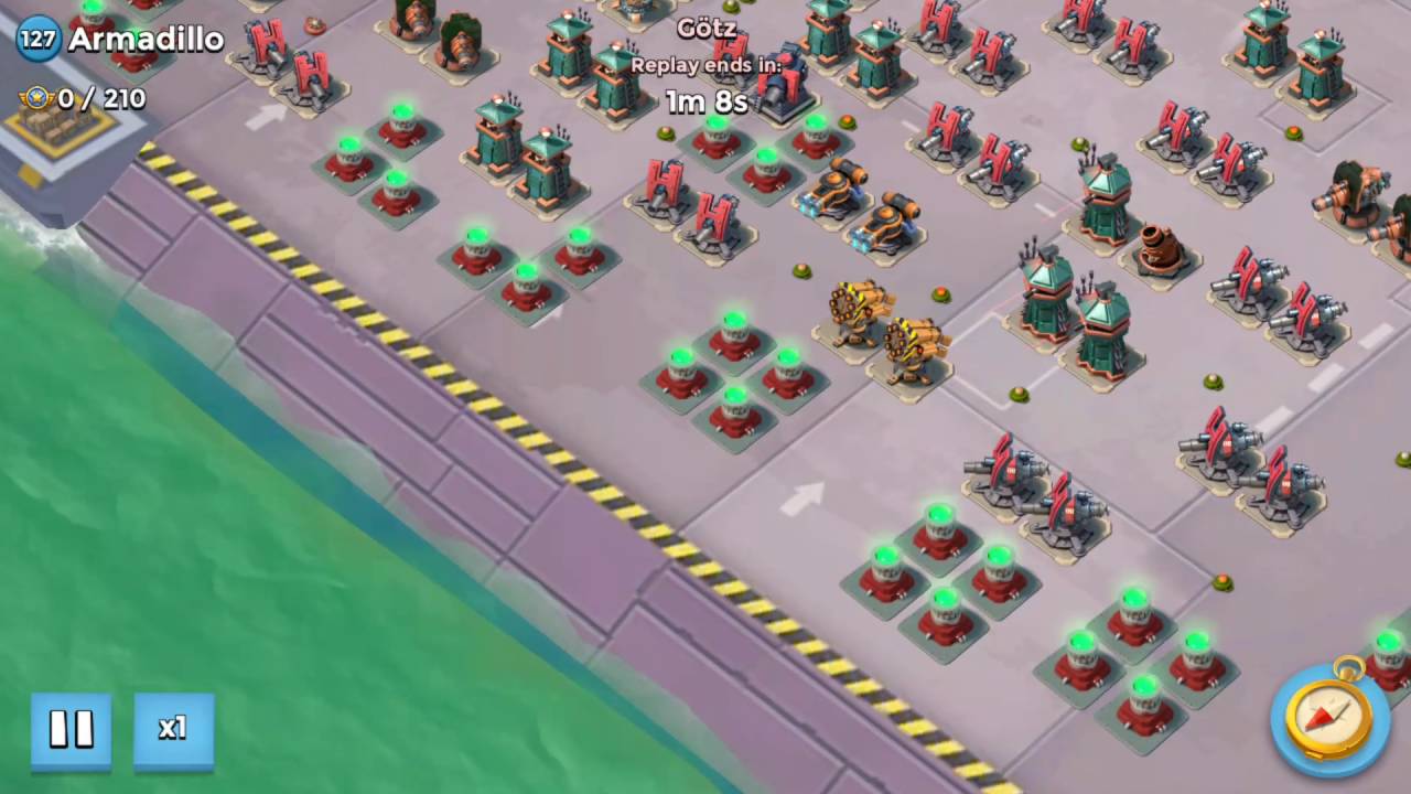 Boom Beach Operation Stronghold - Armadillo warrior and smooka 2-attack takedown