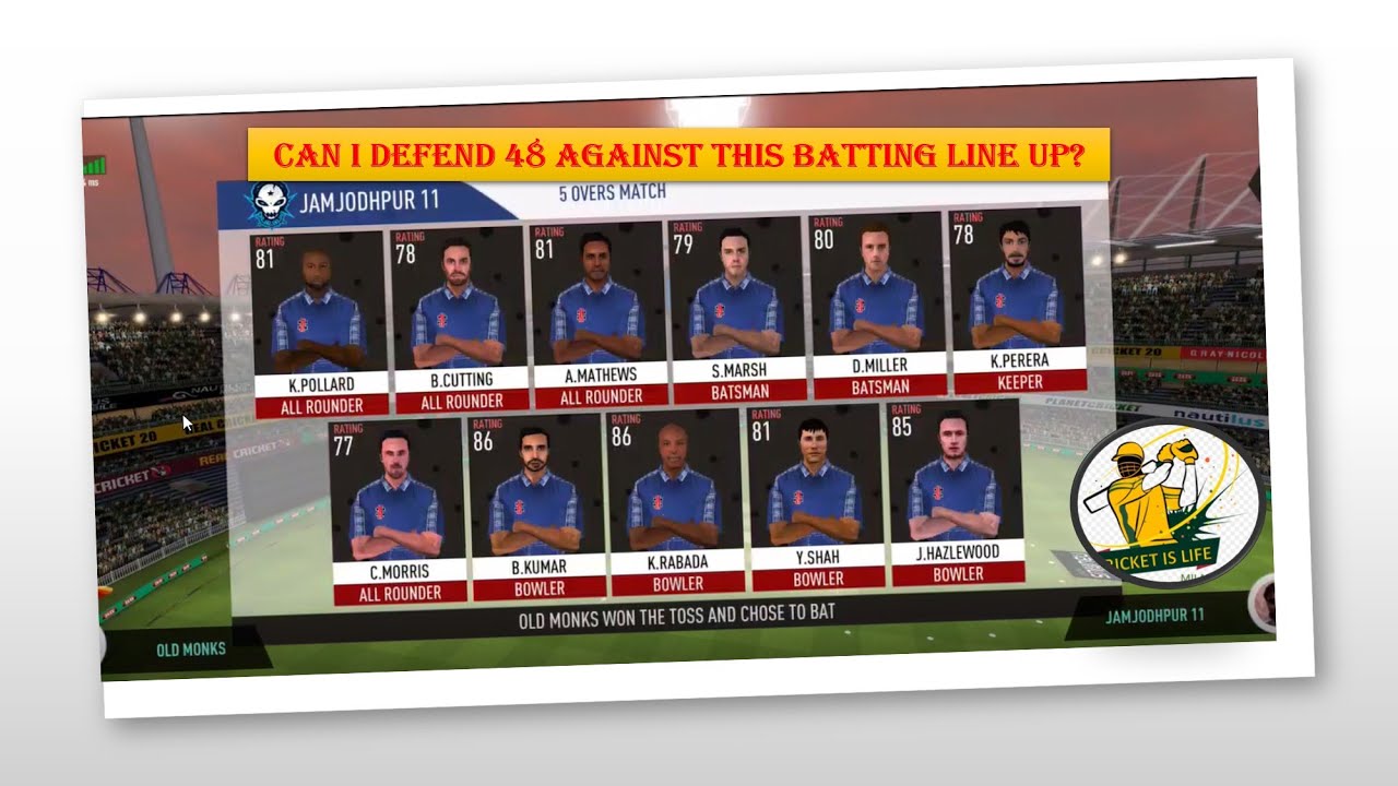 Can I defend 48 against big team 🤔? | Last Ball Thriller | Real Cricket ...