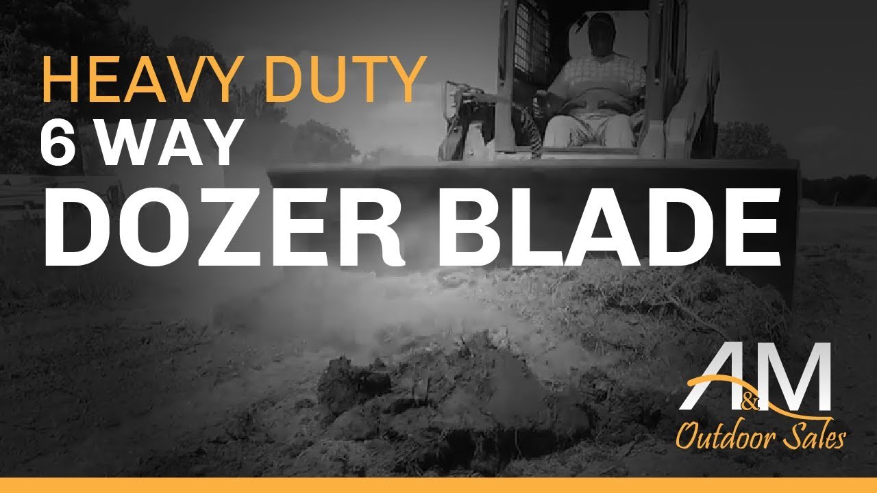 Dozer Blade Skid Steer & Loader Attachment A&M Outdoor Sales YouTube