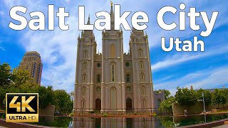 Salt Lake City Walking Tour - (4k Ultra HD 60fps) – With Captions