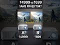 ₹4999 vs ₹699 Mini Projector — Same Picture?