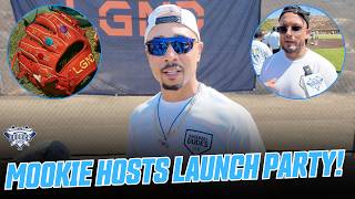 Mookie Betts Throws Launch Party For New Glove Brand, Plays Baseball With Kids, Miguel Rojas Joins!