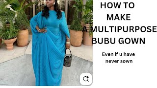 MULTIPURPOSE GOWN: 1 PATTERN- 4 STYLES 🔥🔥