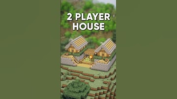 Minecraft Tutorial | 2 Player Survival House 🏠 #shorts #minecraft