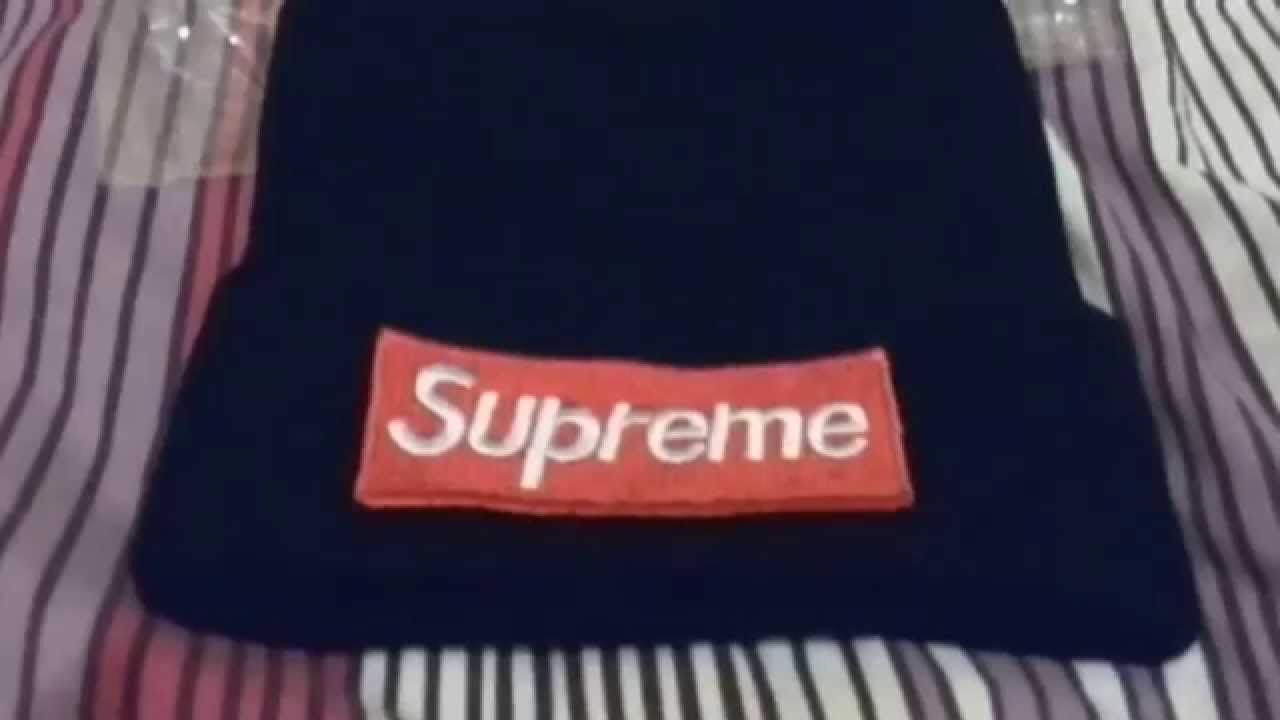How to Spot Fake Supreme Beanie Hat - YouTube