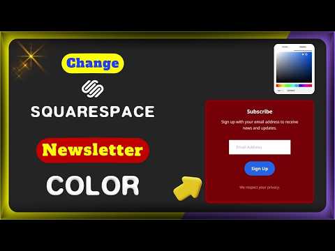 How to Change Squarespace Newsletter Colors (Background, Text & Button)