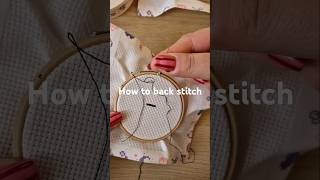How to back stitch | cross stitch tips for beginners