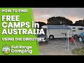 Comment trouver des camps gratuits en australie  laide de lannuaire web complet des campings