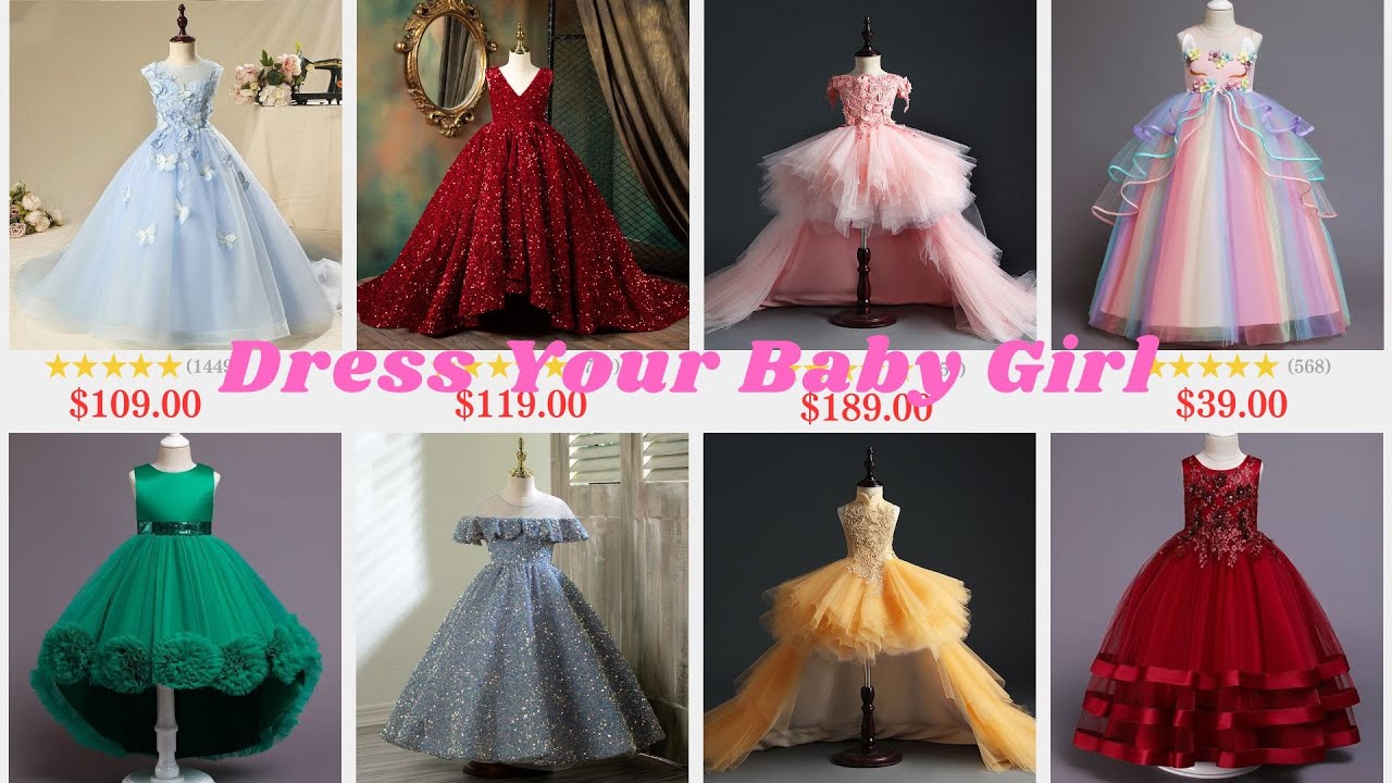 Baby & Toddler Girl Dresses｜Birthday Dresses｜First Communion Dress｜Pageant Dress