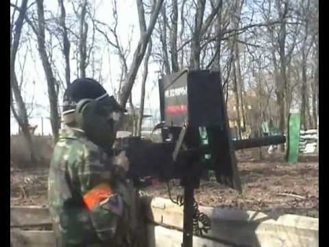 Пейнтбольный станковый пулемет ЧАСТЬ 2 paintball machine gun