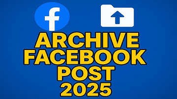 How To Archive Facebook Post (2025)