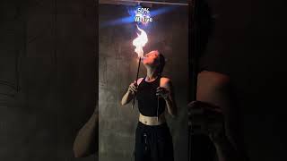 50x50 chance of learning this hobby #fireshow #fireperformance #fireartist