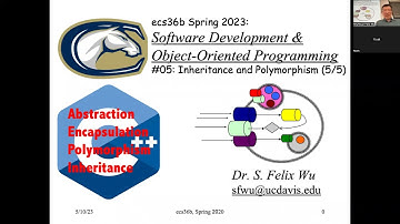 ecs36b Spring 2023 Lecture #17 05/10/2023 Inheritance (06) Memory Layout & HW5